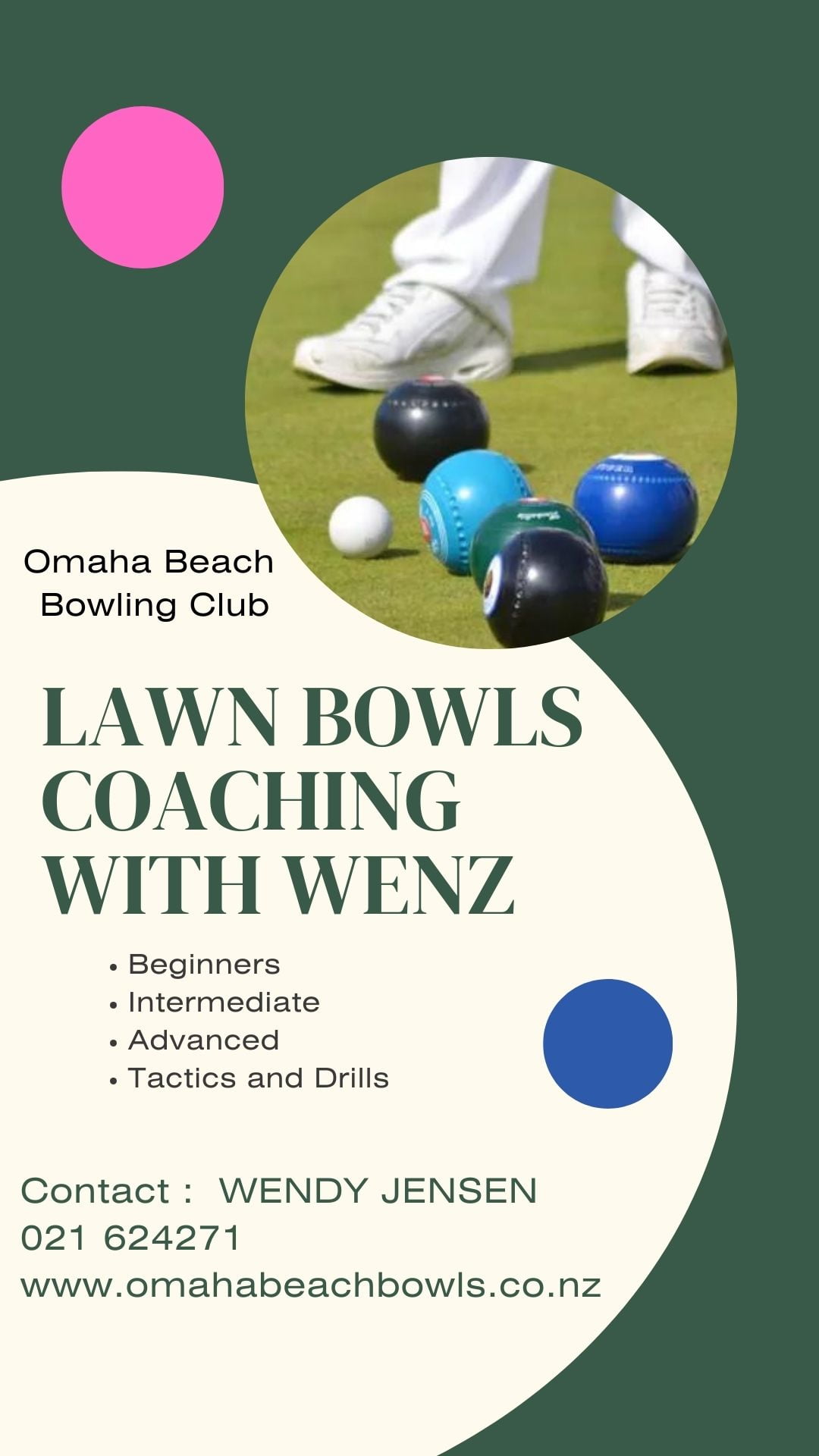 Coaching Omaha Beach Bowling Club
